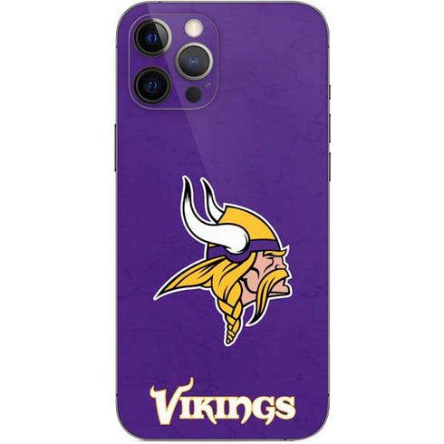 NFL Minnesota Vikings Distressed iPhone 12 Pro Max Skin